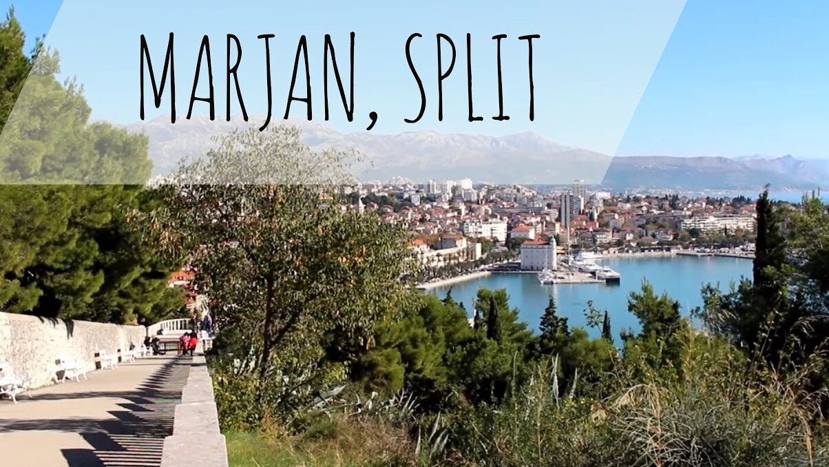 Péninsule de Marjan, s'élevant à l'ouest de la vieille ville, — Split