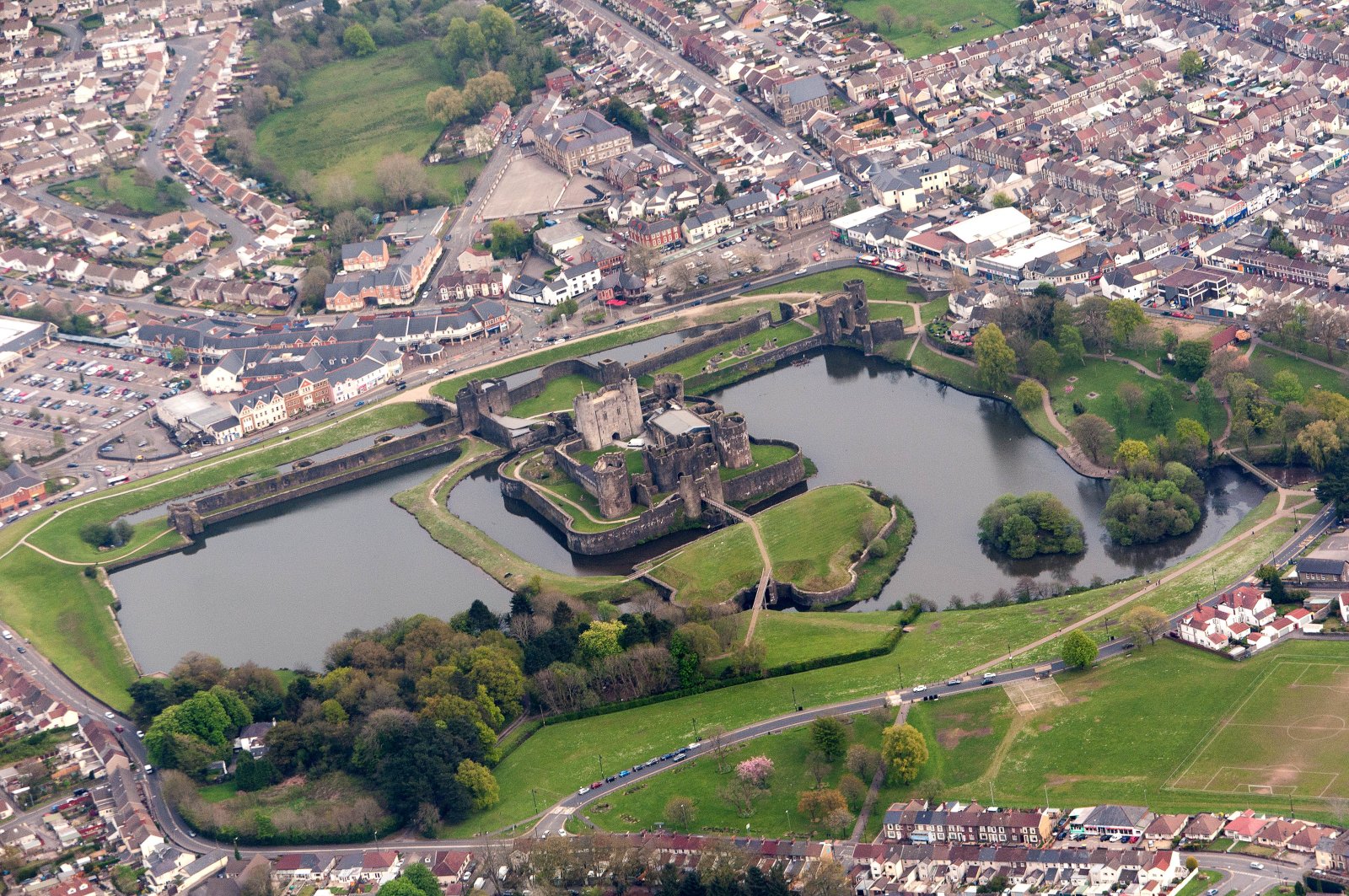 Wales | Caerphilly Castle  - Castle St | Secret World Trip Planner