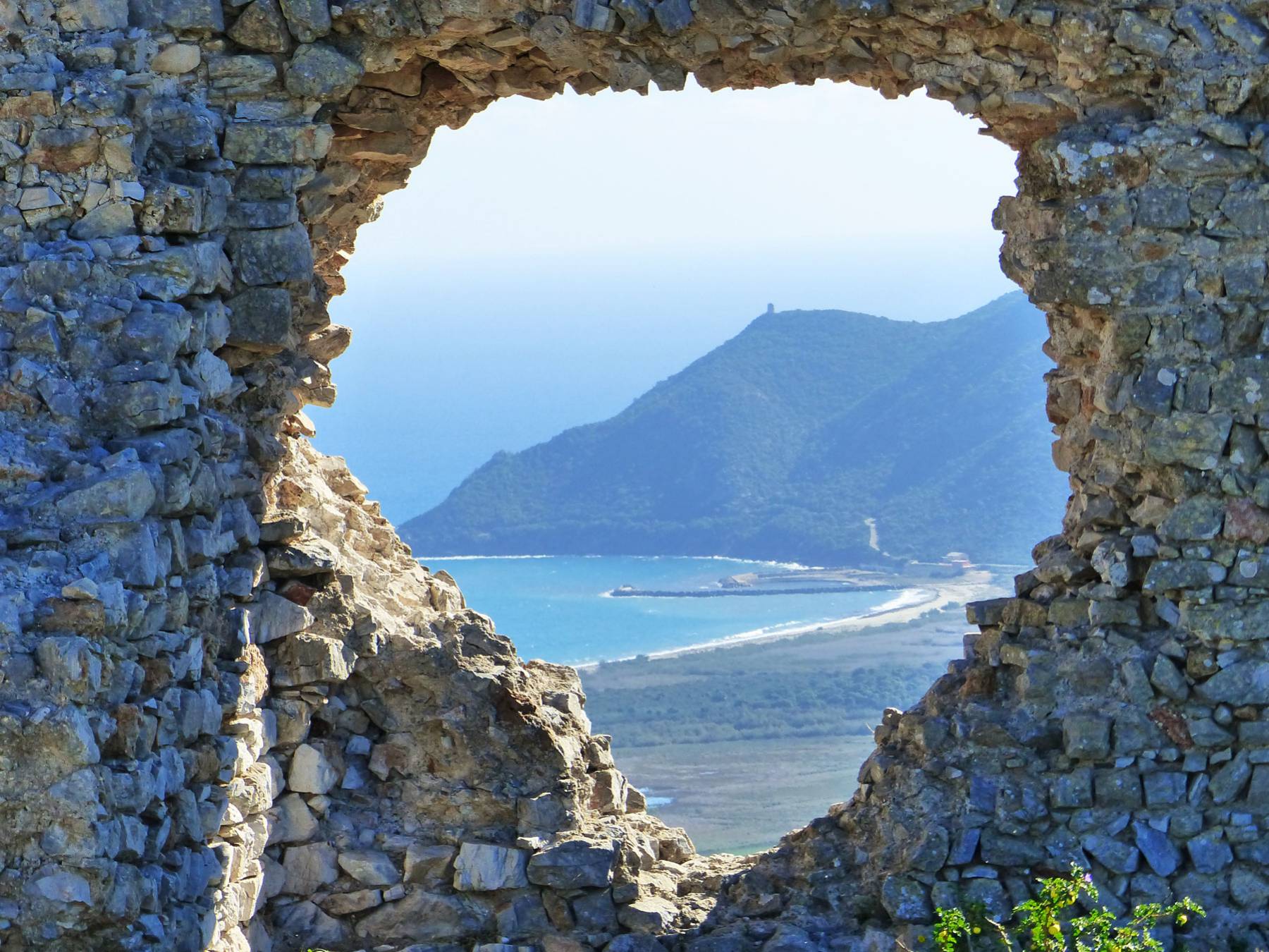 The ruins of the castle of Quirra. - Villaputzu | Secret World Trip Planner