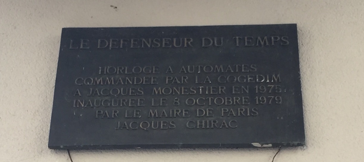 El defensor de Jacques Monestier del temps a París - Paris | Secret World Trip Planner