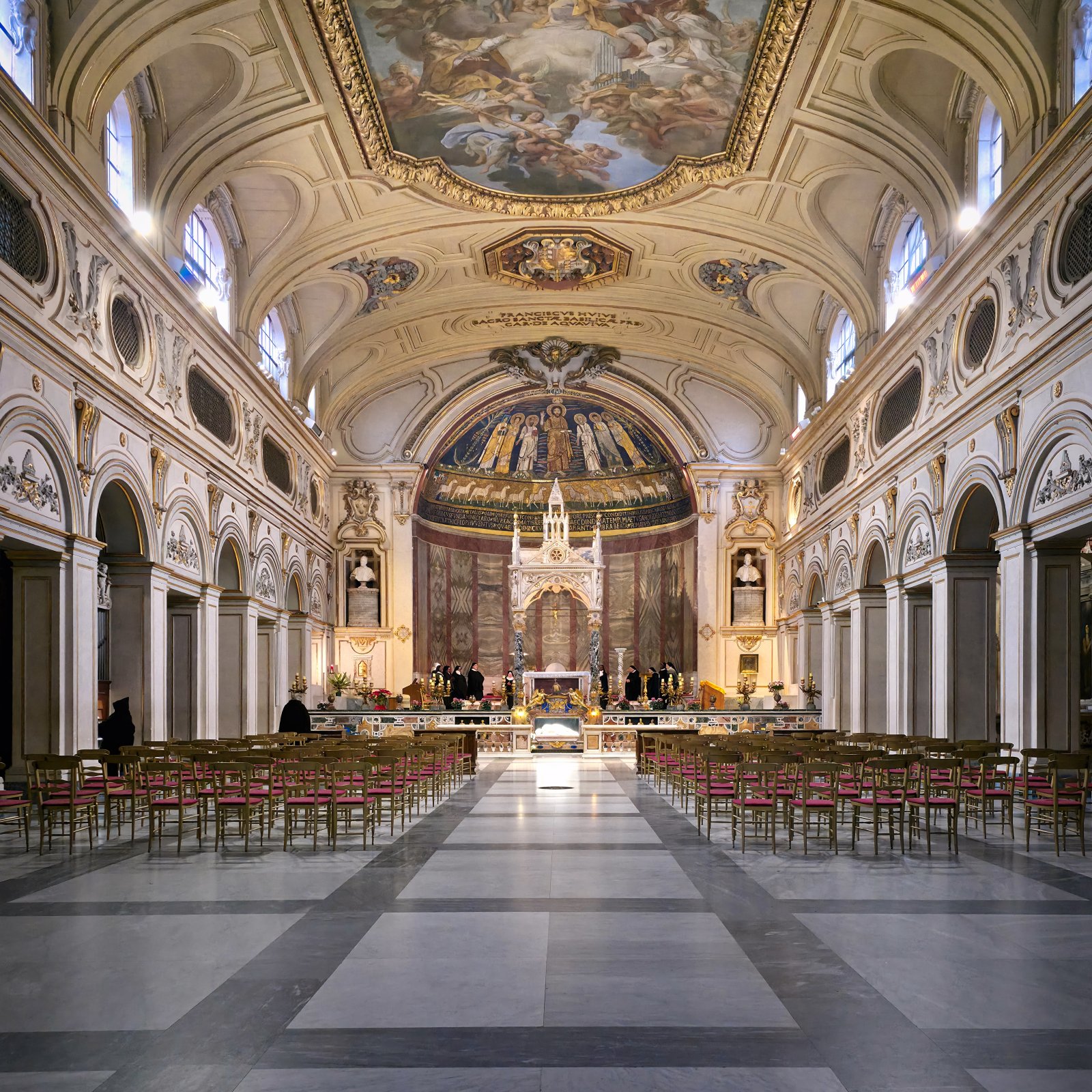 Mozaiky baziliky santa Cecilia v Trastevere-tajný svet - Roma | Secret World Trip Planner