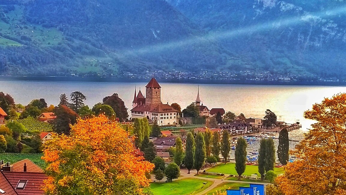 Surrounded by magnificent vineyards Spiez Castle - Spiez | Secret World Trip Planner