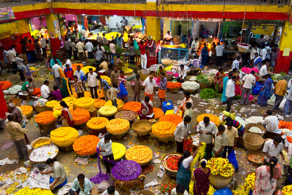 Krishna Rajendra Market in Bangalore — Bangalore