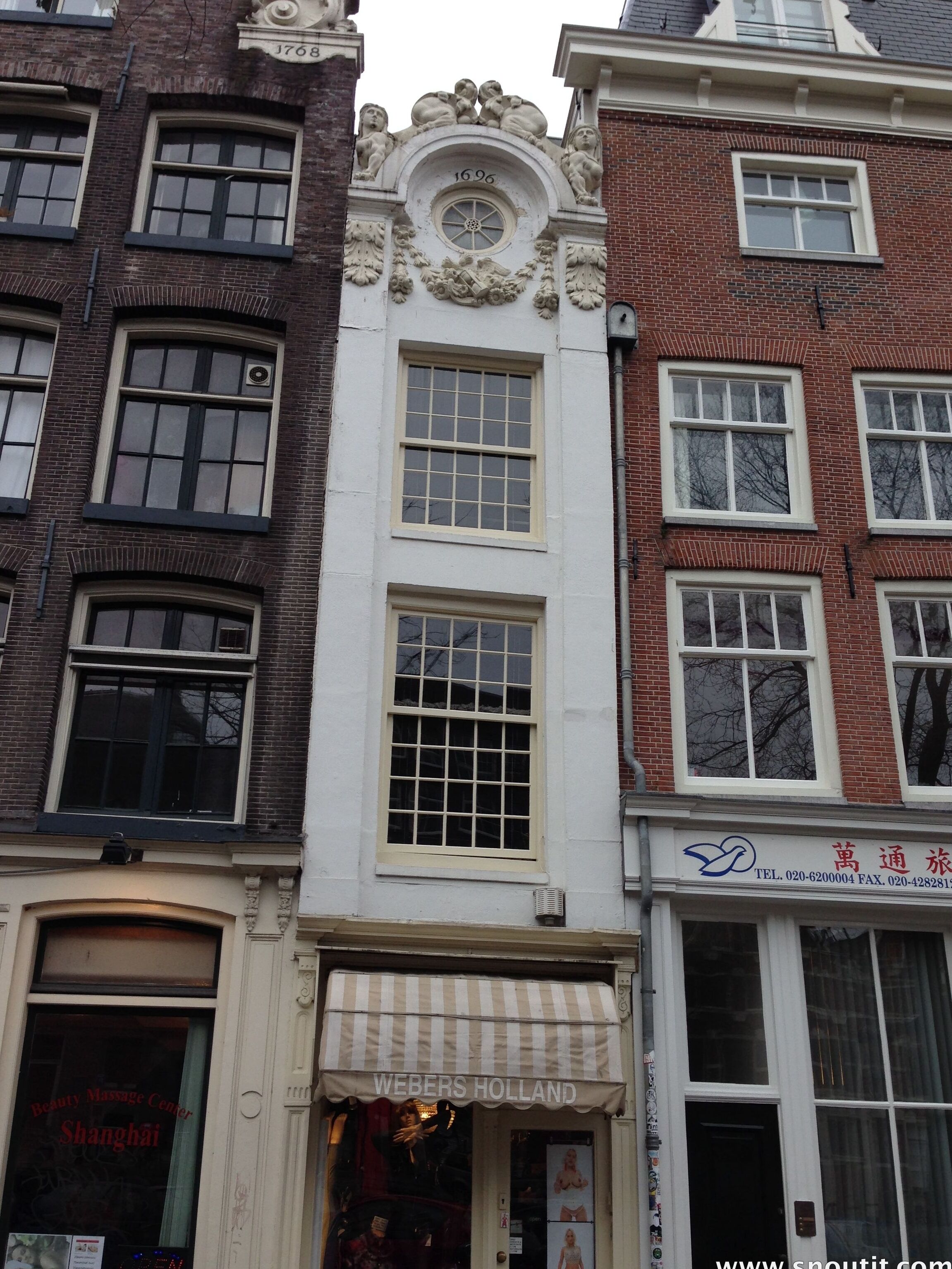 La maison du Singel 7, la plus étroite du monde — Amsterdam