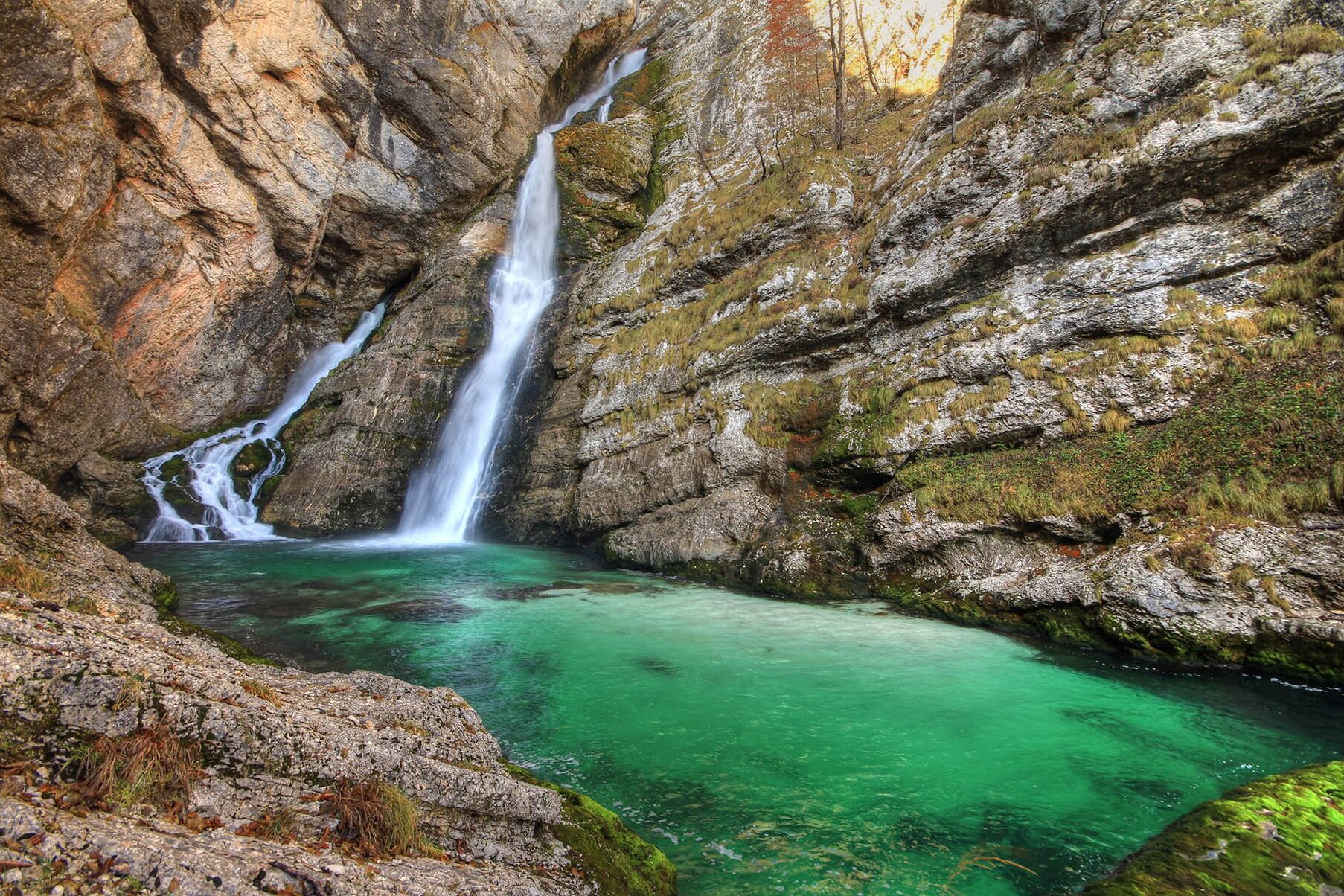 Savica Waterfall:one of the most famous in Slovenia — Ukanc