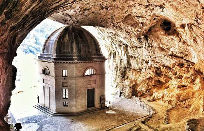 Valadier Temple, a jewel in the rock - Pianello | Secret World Trip Planner