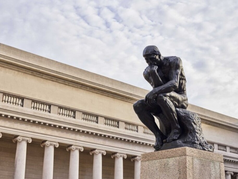 Thinker na kifaransa msanii Auguste Rodin - Paris | Secret World Trip Planner