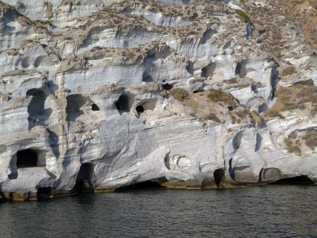 Catacombs of Milos An intricate network of underground tombs carve - Milos 848 00 | Secret World Trip Planner
