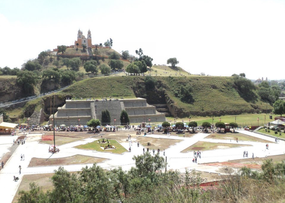 In the Mexico of mysterious places and enigmatic archaeological sites the Pyramid — San Andrés Cholula
