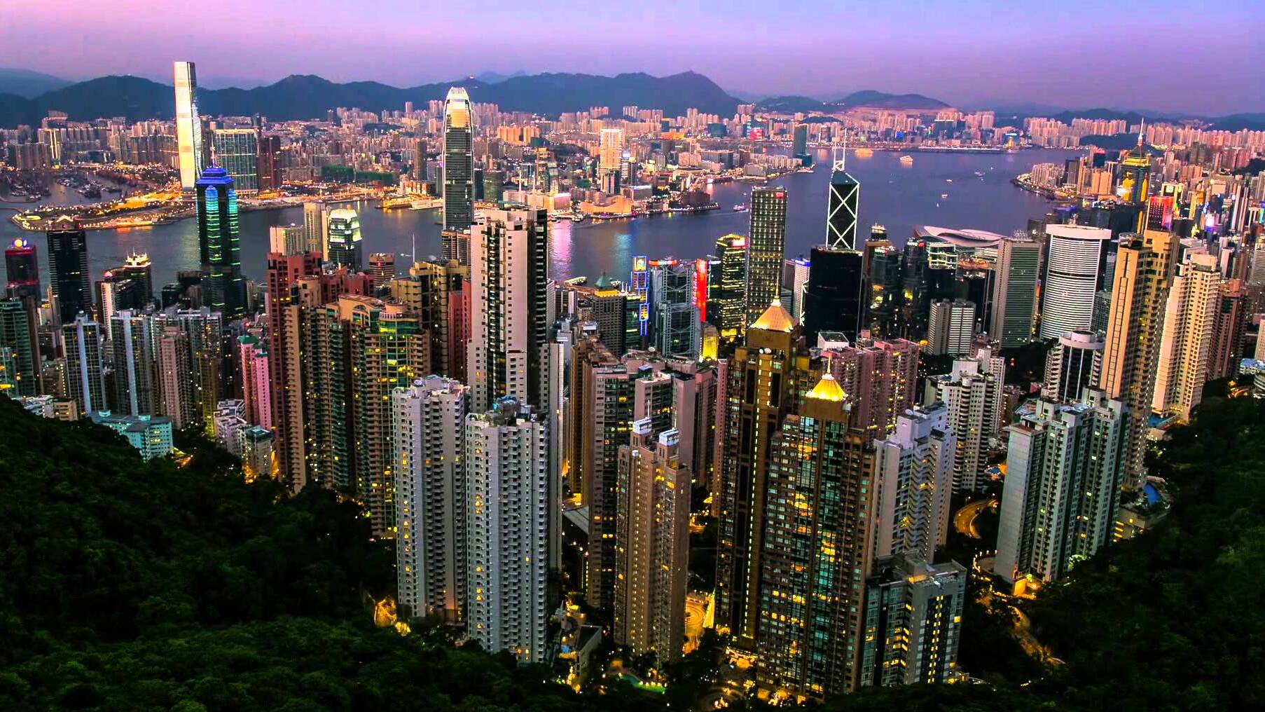 Le pic de Hong Kong, Victoria Peak et la merveilleuse ligne d'horizon — Victoria Peak