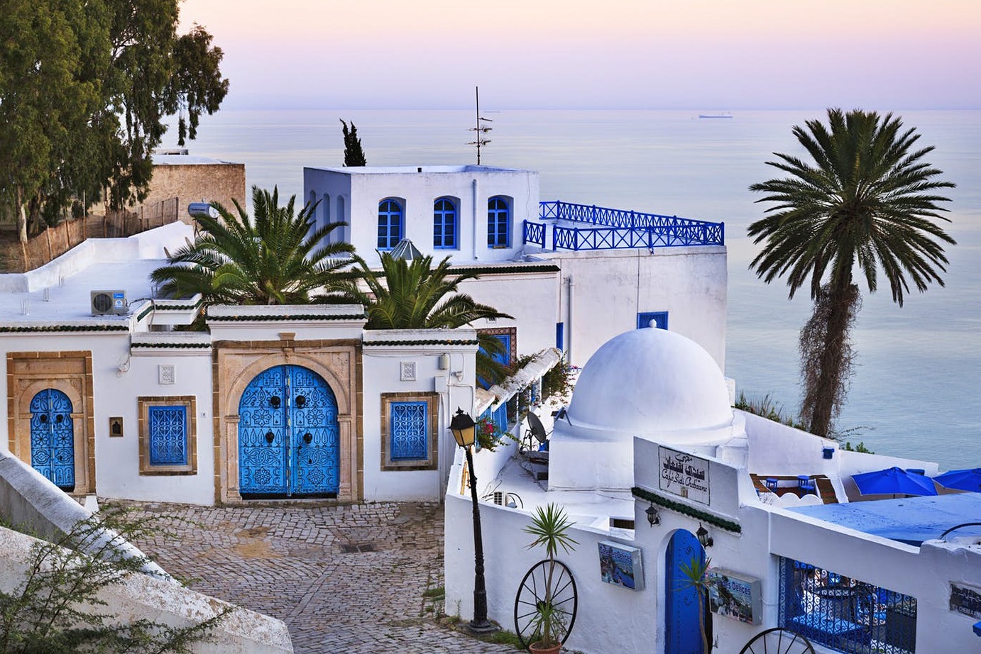 Sidi Bou Said is painted almost entirely blue and white — Sidi Bou Said