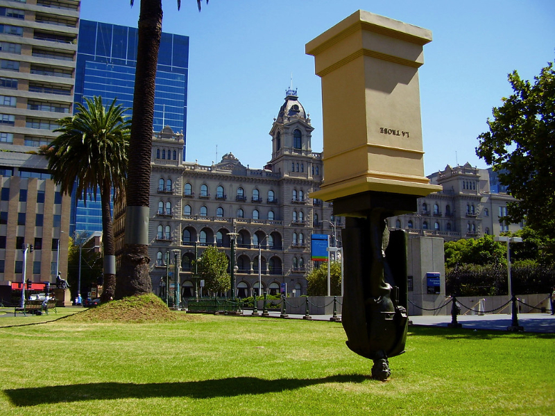 Upside Down Charles La Trobe Statue - Bundoora | Secret World Trip Planner