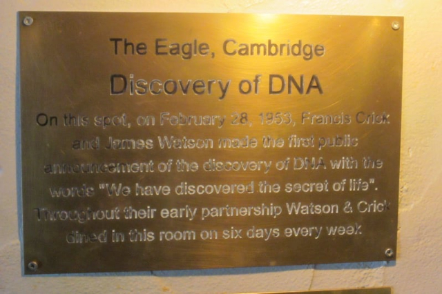 The Eagle Pub et DNA - Bene't St | Secret World Trip Planner