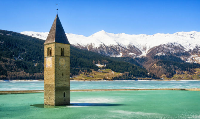 Campanile del Lago di Resia - Resia | Secret World Trip Planner