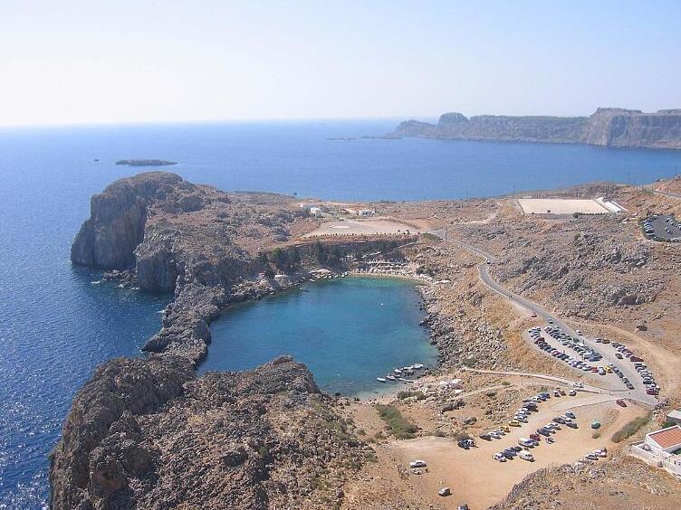 Baie de St Paul dans l'île de Rhodes — St Paul's Bay