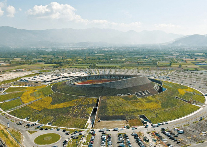 De goede vulkaan van Renzo Piano - Via Boscofangone | Secret World Trip Planner