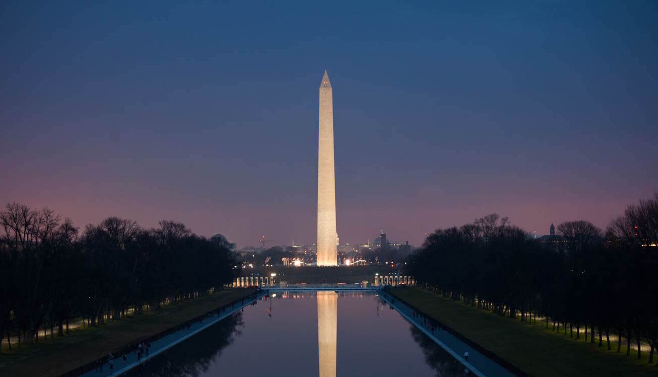 Une vue magnifique depuis le Lincoln Memorial — Washington