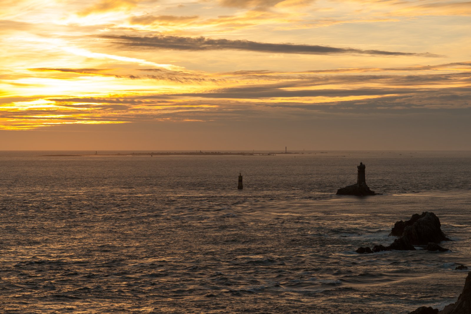 Tevennec lighthouse in the Sein channel - Plogoff | Secret World Trip Planner