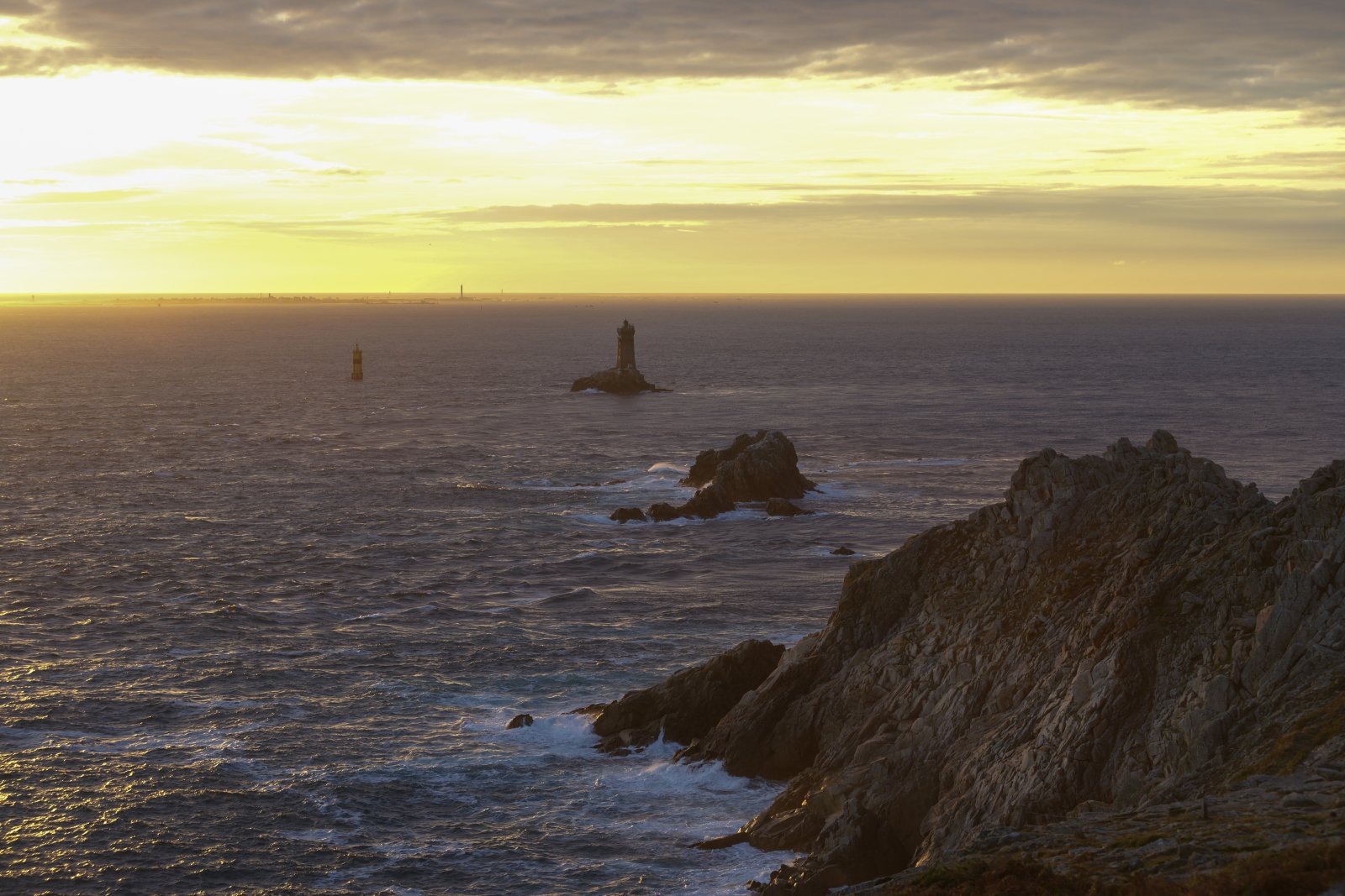 Tevennec lighthouse in the Sein channel - Plogoff | Secret World Trip Planner