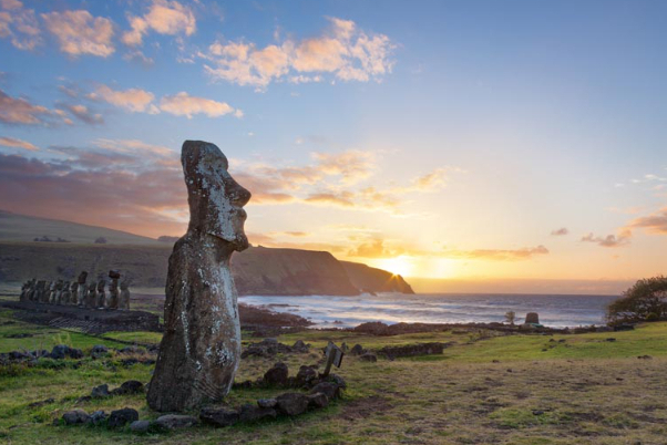 Easter Island (Rapa Nui) in the Pacific Ocean — Isola di Pasqua