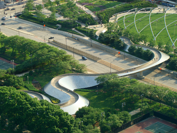 The BP Pedestrian Bridge in Chicago — Chicago