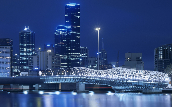 Pont Webb à Melbourne — Docklands
