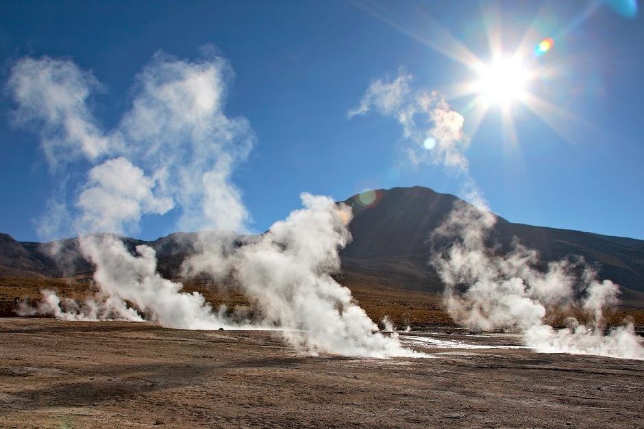 El Tatio est un geyser situé dans la Cordillère des Andes. — San Pedro de Atacama
