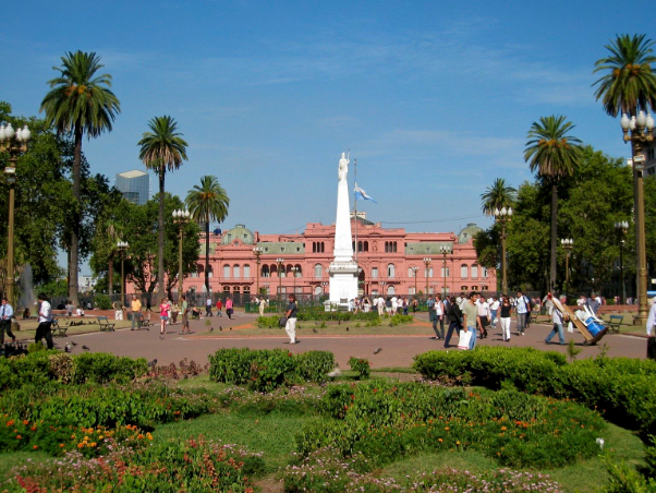 Plaza de Mayo, the main square in the Monserrat barrio — Buenos Aires