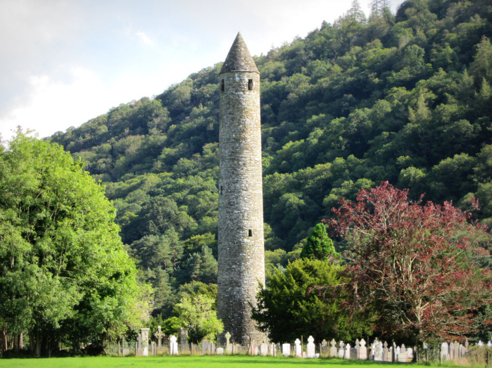 The round Tower of Glendalough — Laragh