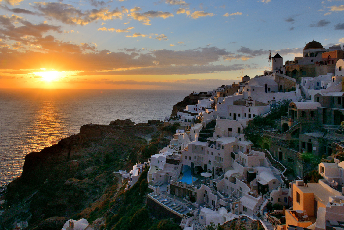 Santorin |Un coucher de soleil romantique à Oia  — Oia