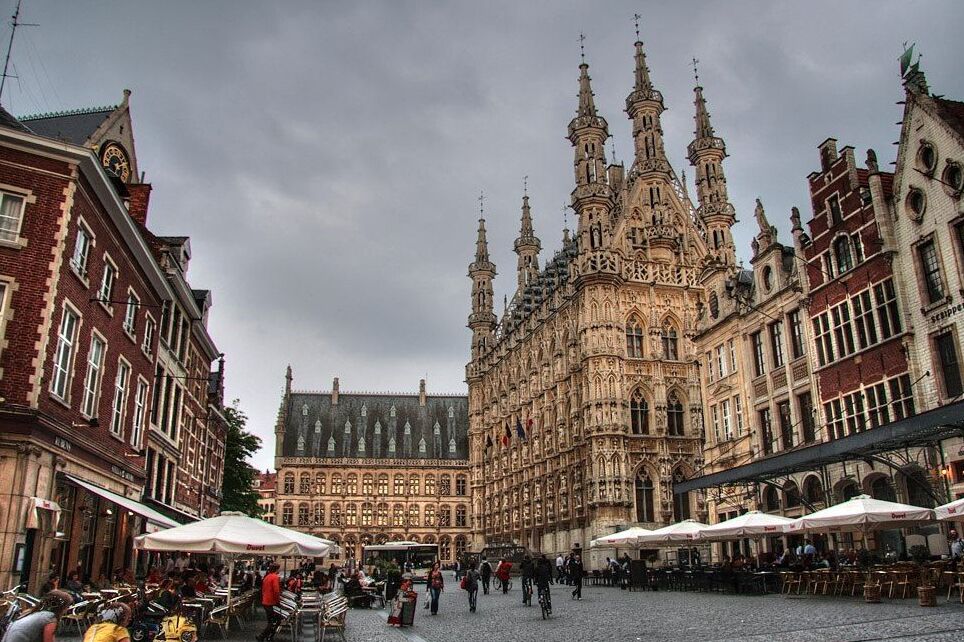 The Grote Markt of Leuven, Belgium — Leuven