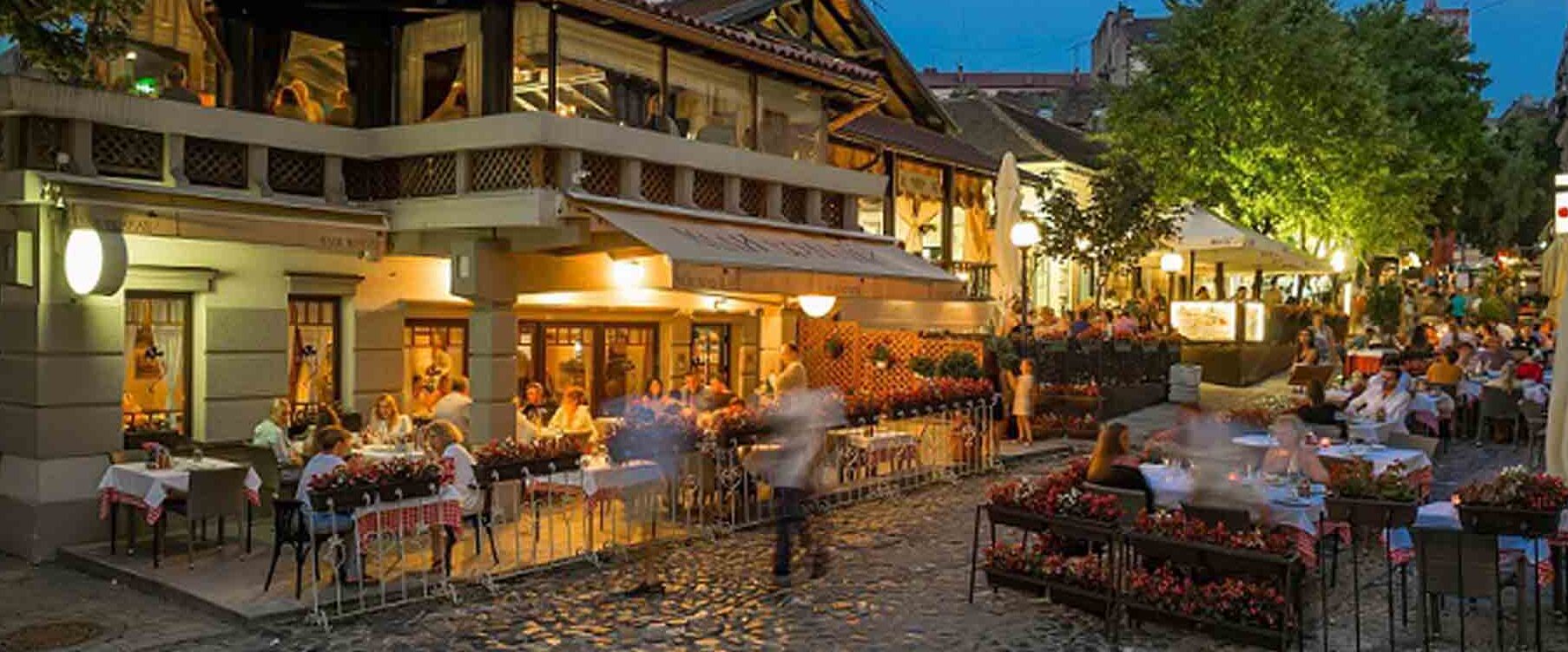 Old bohemian Skadarlija, the Montmartre of Praha — Belgrade