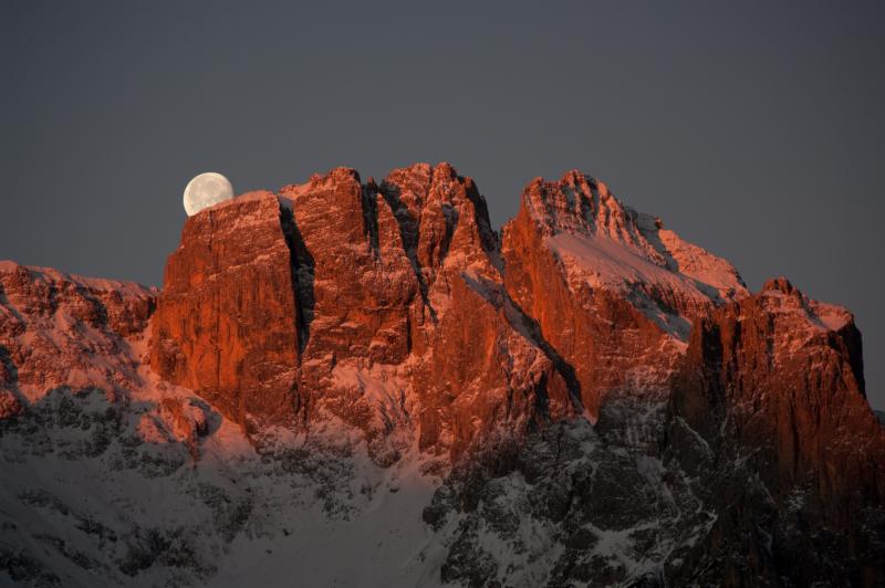 Coucher de soleil sur la Brenta - Monde secret — Madonna di Campiglio