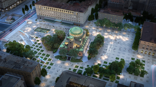 Place Sveta Nedelya et église Sveta Nedelya — Sofia