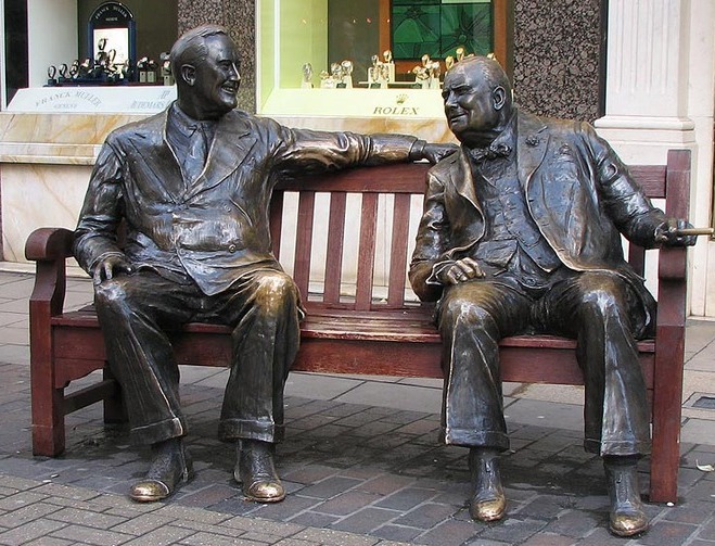 Franklin D. Roosevelt dhe Uinston Churchill - Londra | Secret World Trip Planner