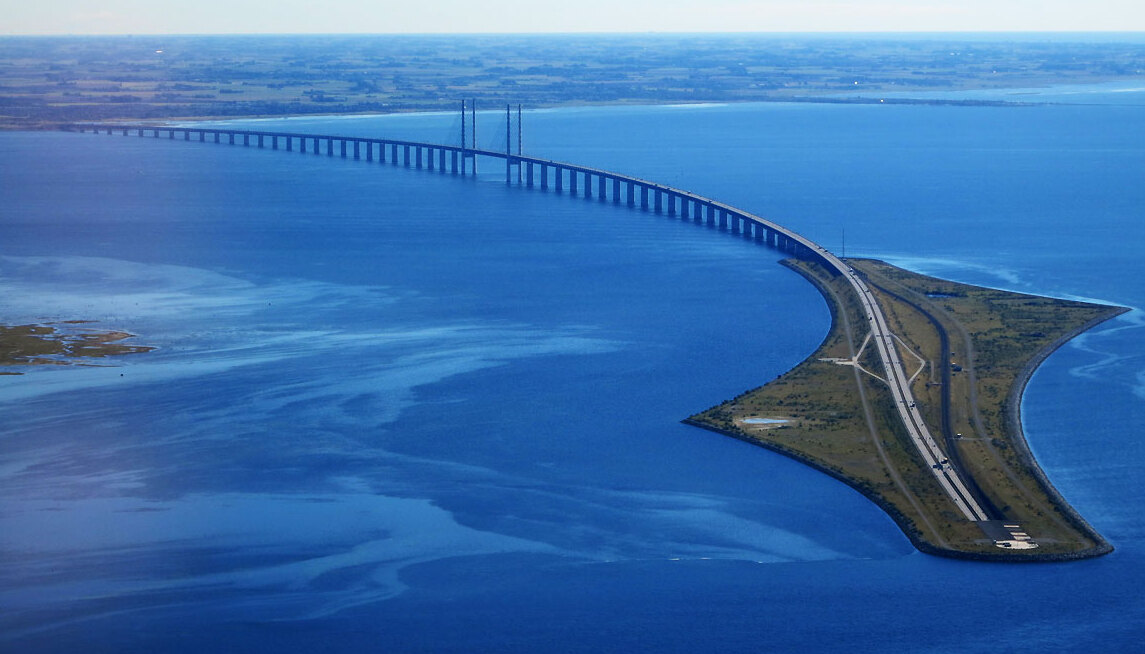 The Oresund Bridge, a bridge over the sea — Malmö