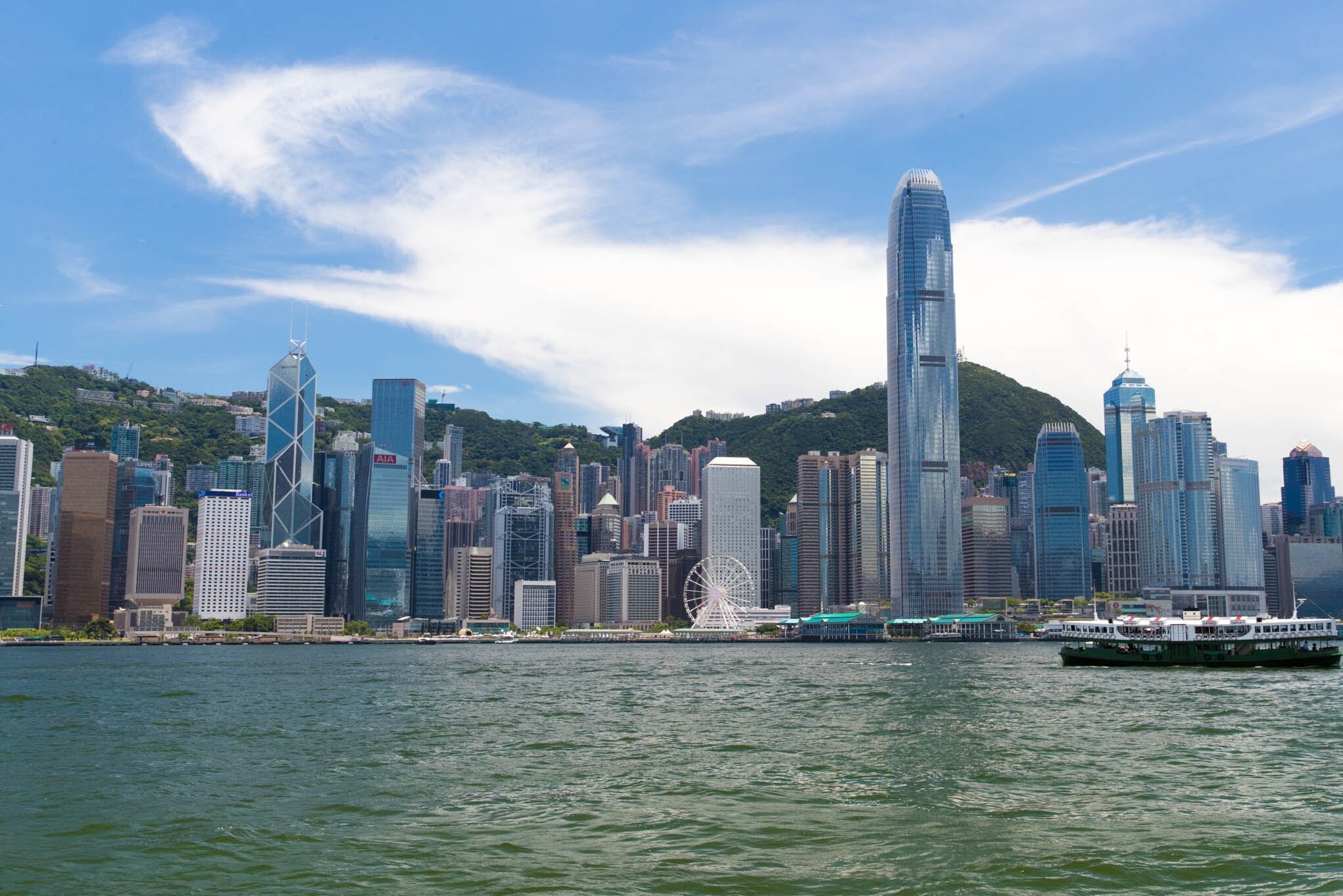 Le port de Victoria sur l'île de Hong Kong — Victoria Harbour