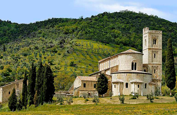Abbey of St. Antimo - Castelnuovo dell'Abate | Secret World Trip Planner