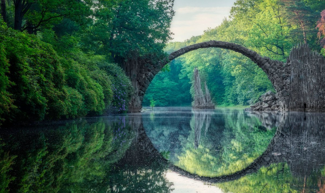 Le pont Il Rakotz à Gablenz — Gablenz