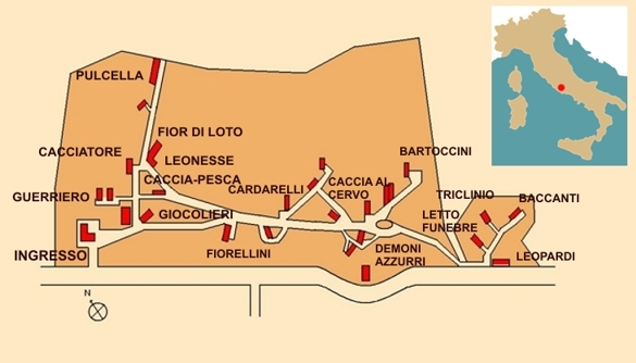 مقبرة مونتيروزي - Tarquinia | Secret World Trip Planner