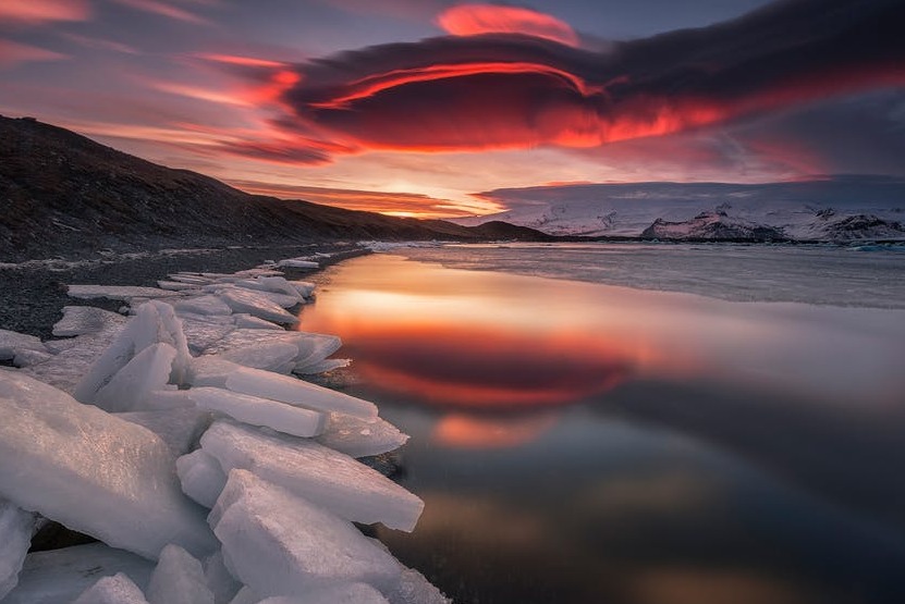 Breiðamerkursandur, a glacial outwash plain — Jökulsárlón
