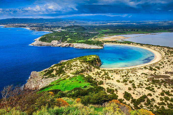 La plage de Voidokilia : Une des plus belles plages — Pilos